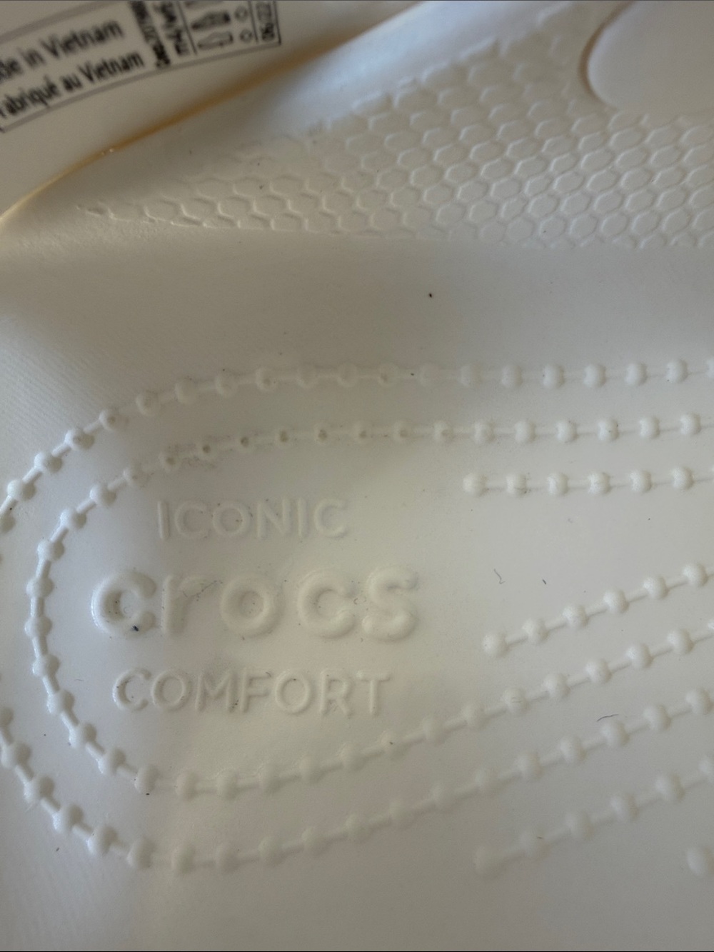 CROCS White Classic Mega Crush Clogs - Size 6 - Picture 9 of 11
